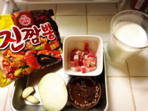 진짬뽕アレンジ試してみました