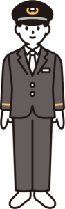 駅員のイラスト