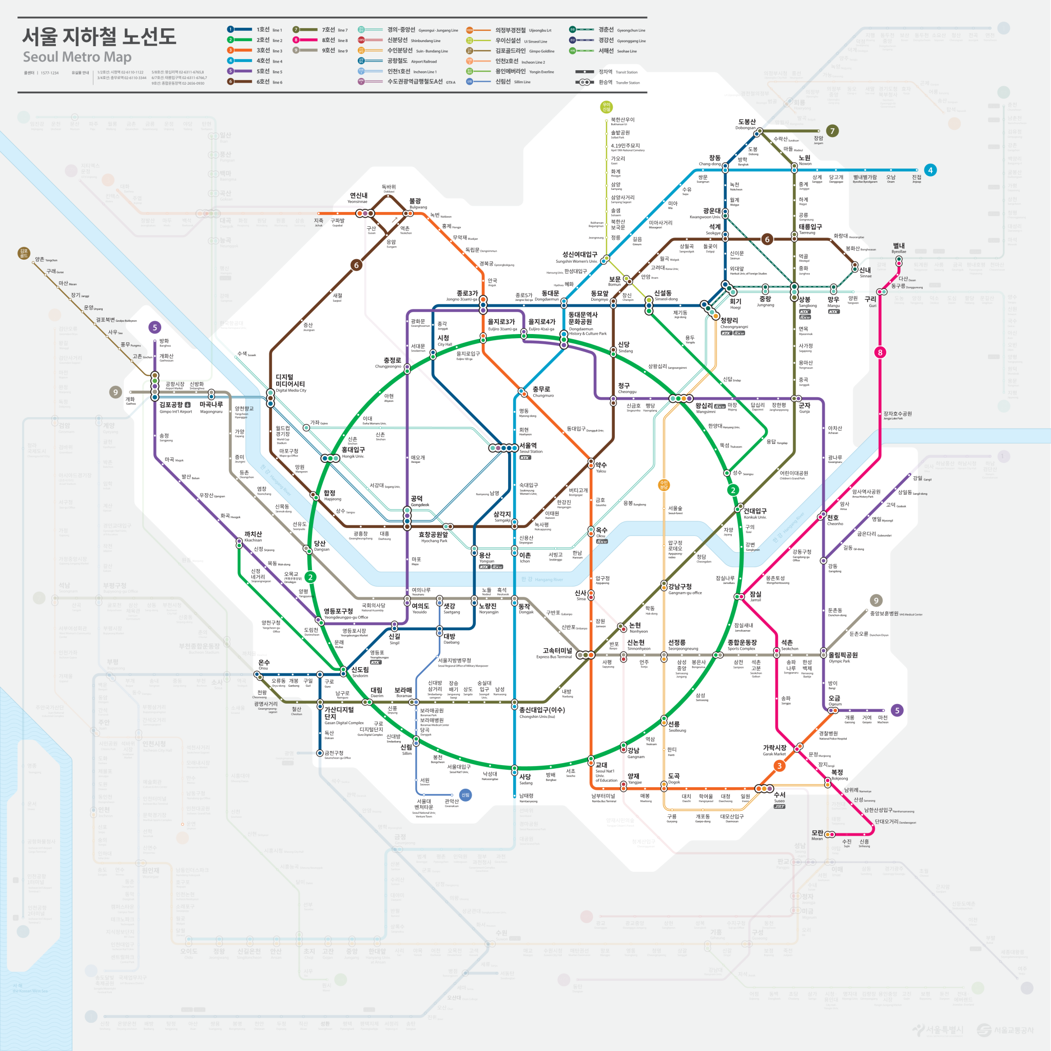 ソウル路線図