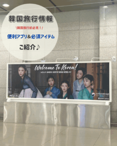 韓国旅行前必見！便利アプリ＆必須アイテム大紹介📱✈