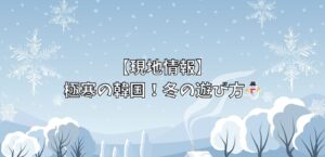 【韓国旅行】極寒の韓国！冬の遊び方⛄