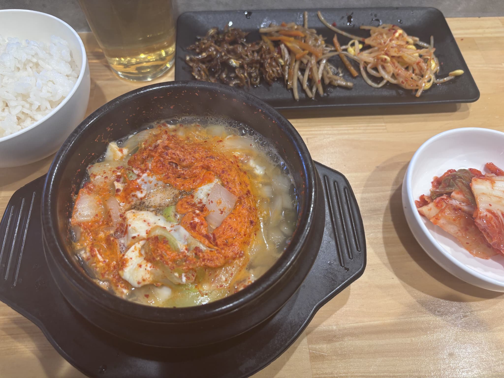 スンドゥブチゲ定食