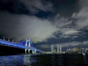 夜の釜山で豪華ヨットに乗ってみた？！