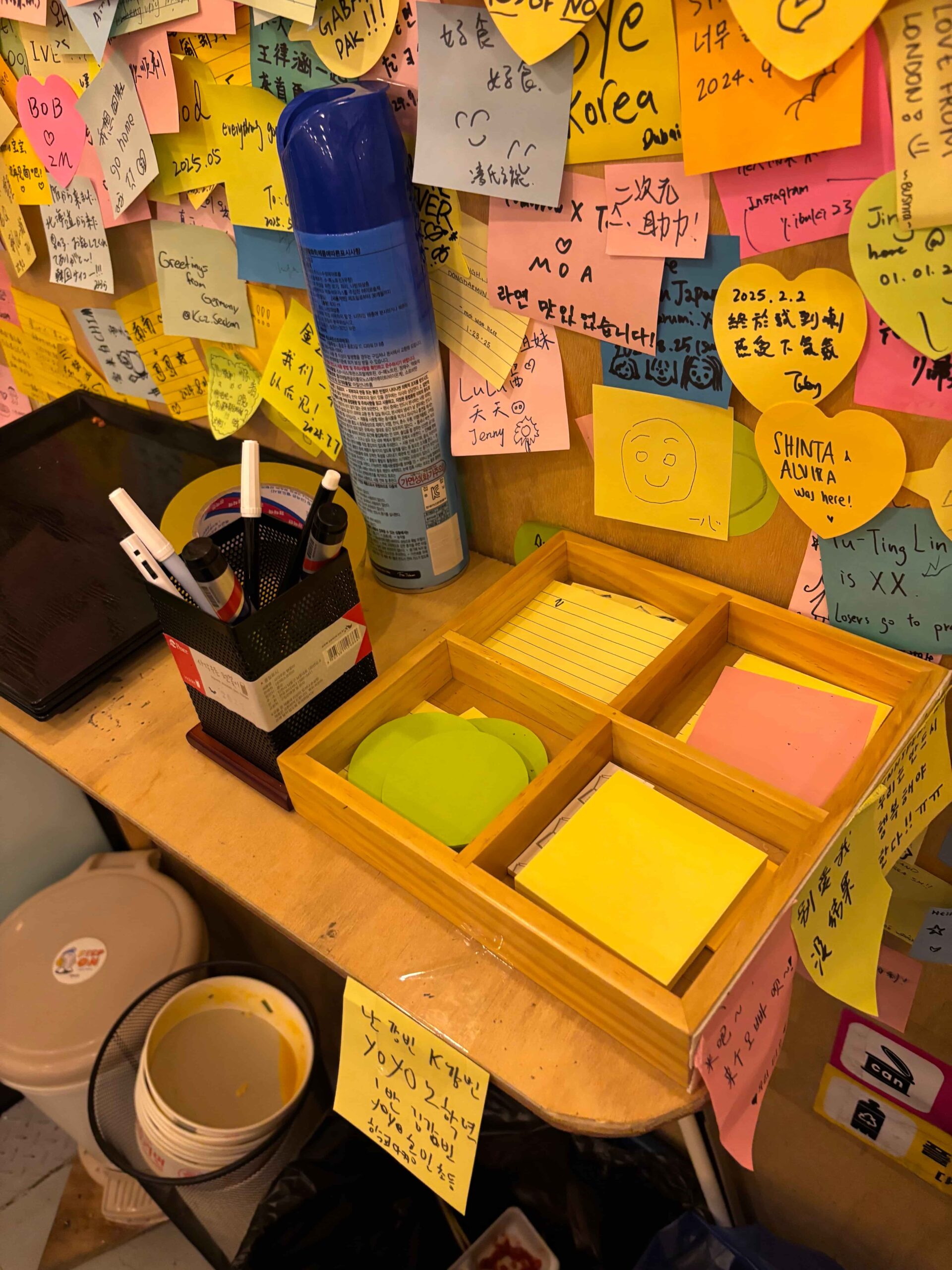 東大門「無人ラーメン」店 付箋