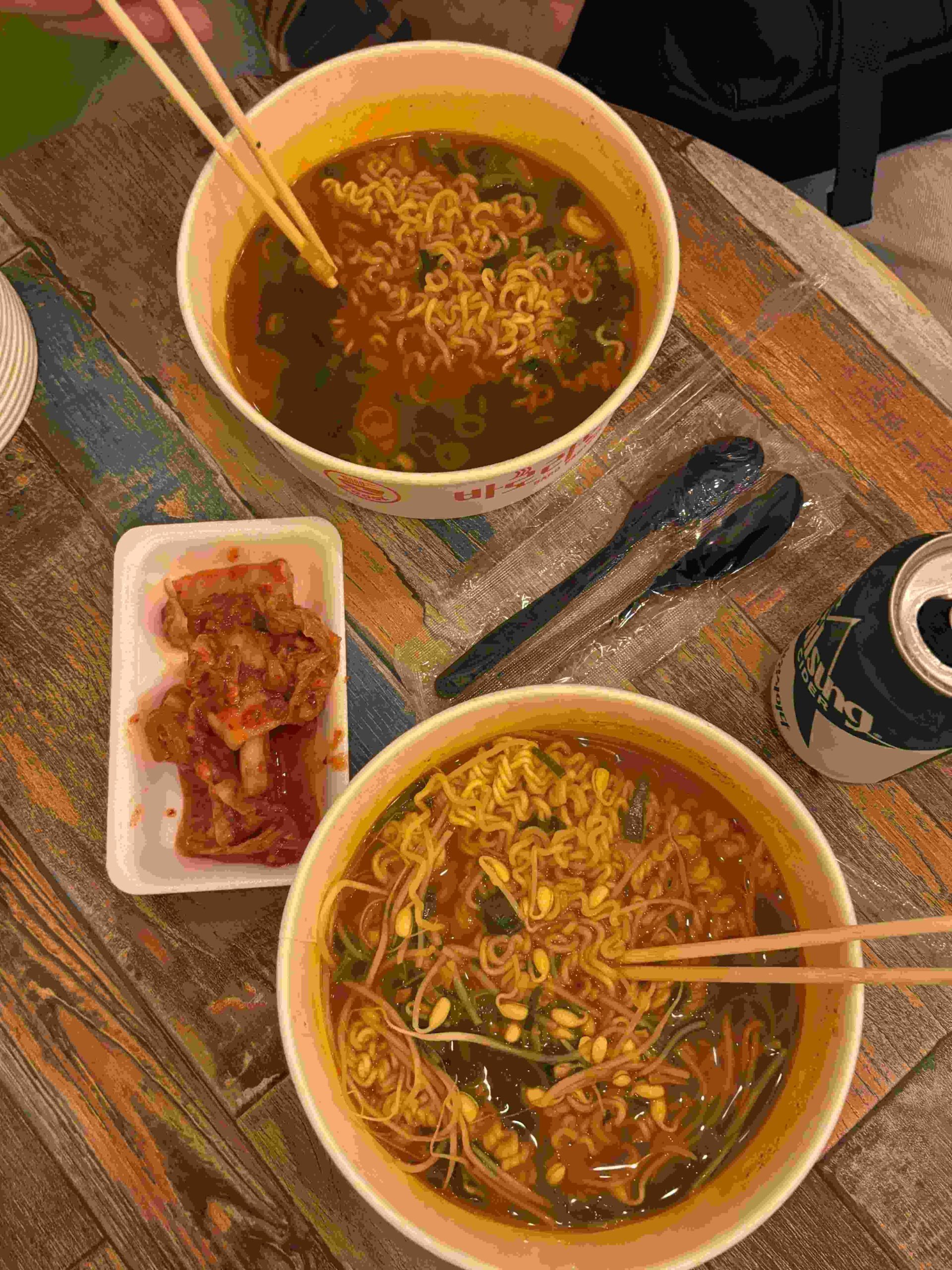 東大門「無人ラーメン」店 ラーメン(完成後)