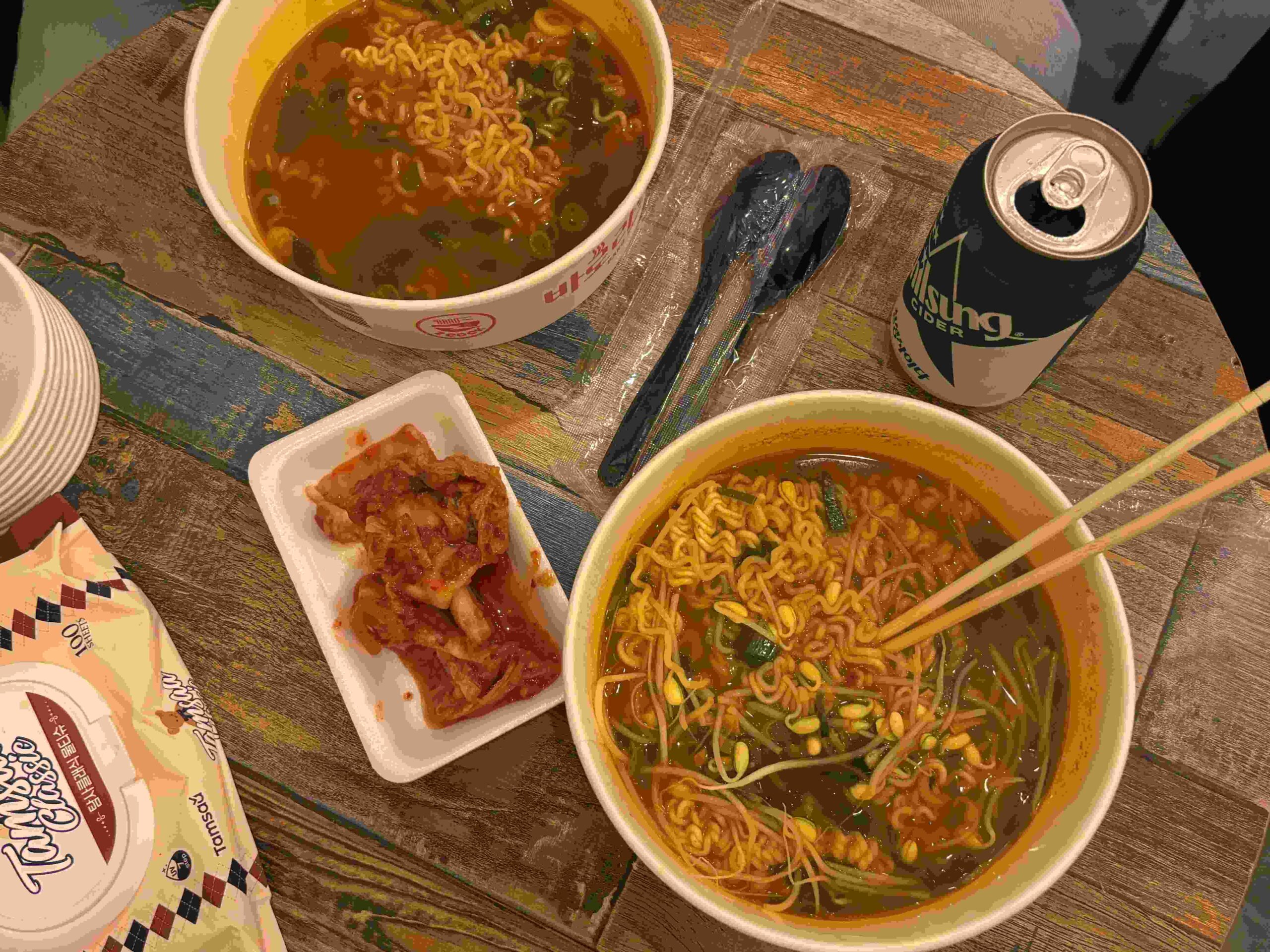 東大門「無人ラーメン」店 ラーメン(完成後)