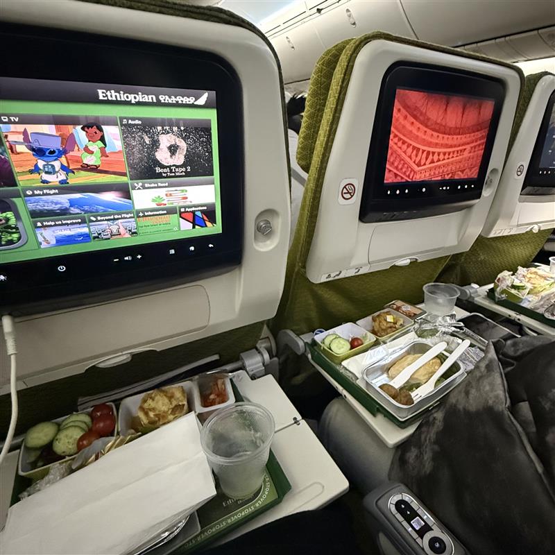 エチオピア航空 機内食