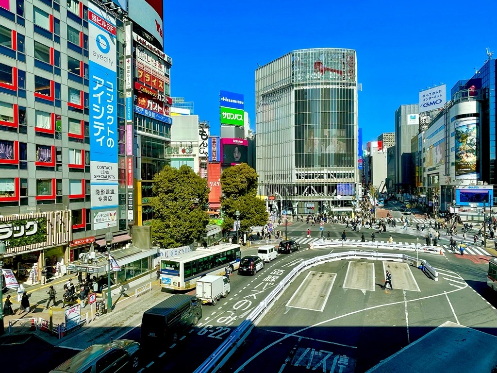 渋谷のスクランブル交差点