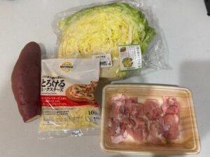 無印良品チーズタッカルビの素と材料