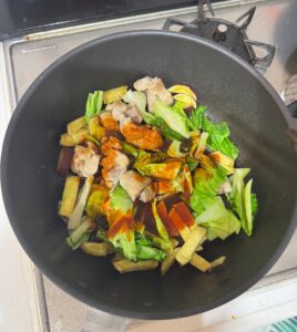 タッカルビの素を和える