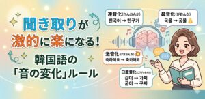 聞き取り（リスニング）が劇的に楽になる、韓国語の「音の変化」ルール