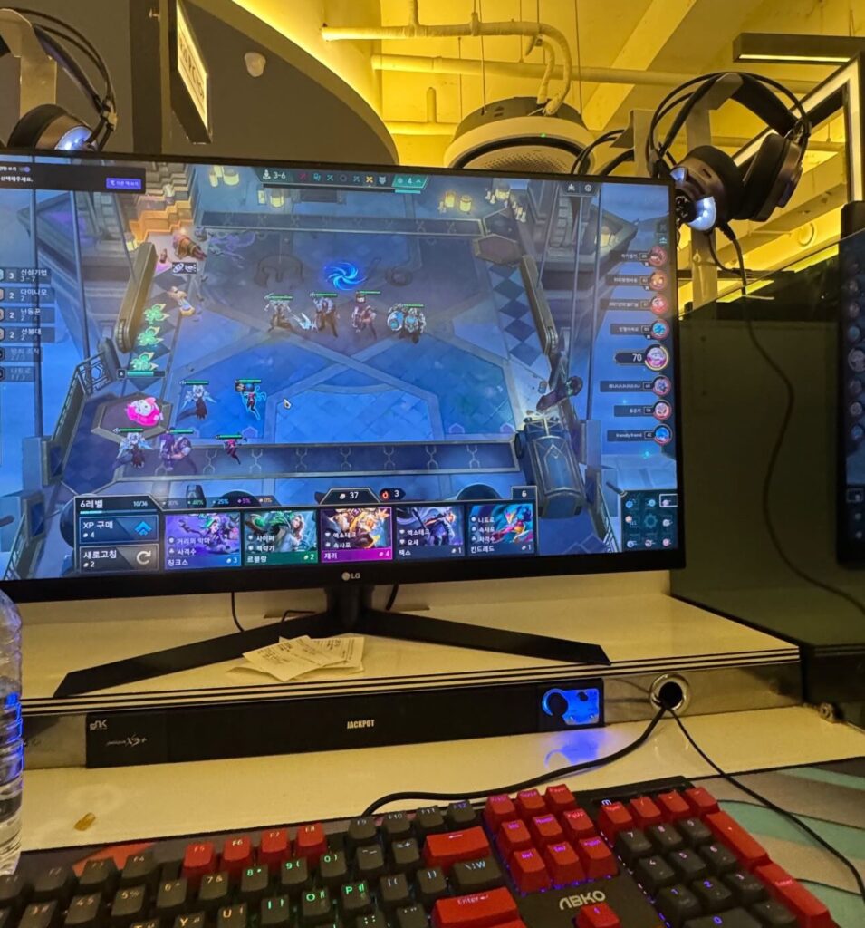 韓国で人気のTFTのゲームプレイ画面